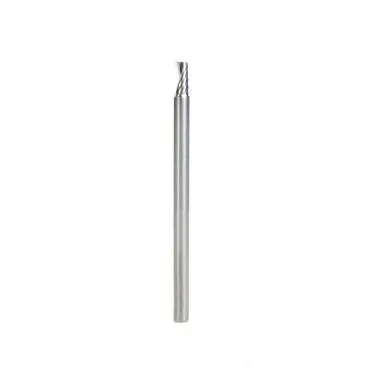 Amana 57303 Metric Spiral O-Single Flute, Aluminum Cutting 4 D x 8 CH x 4 Shank x 66mm Long Up-Cut