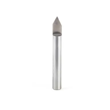 Amana 45763 60 Degree Engraving 0.020 Tip Width x 1/4 Shank x 2" Signmaking Router Bit