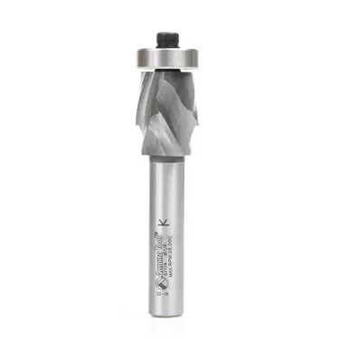 Amana 57174 (Brazed to Steel Shank) Flush Trim Compression 22mm D x 1-9/64 CH x 1/2" Shank w/ Lower