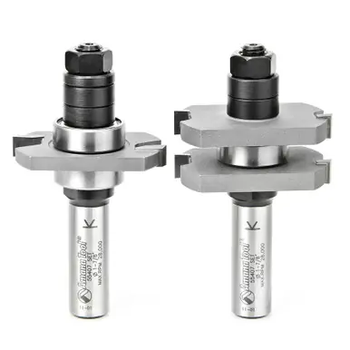 Amana 55407 2-PC Carbide Tipped Tongue & Groove 1/2 Kerf x 1-7/8 D x 3/4 CH x 1/2" Shank w/ Lower BB