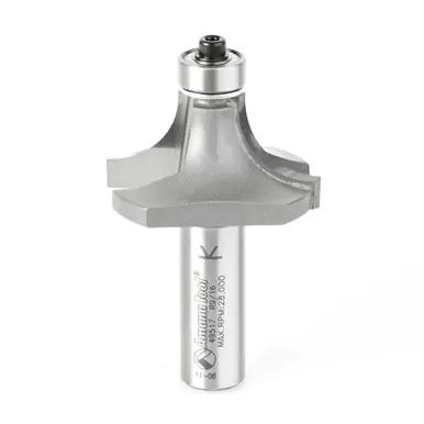 Amana 49517 Carbide Tipped Corner Rounding 9/16 R x 1-5/8 D x 3/4 CH x 1/2" Shank w/ Lower Ball