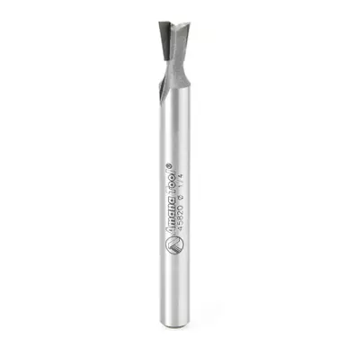 Amana 45820 Carbide Tipped Dovetail 7-1/2 Deg x 1/4 D x 5/16 CH x 1/4" Shank Router Bit for Omnijig