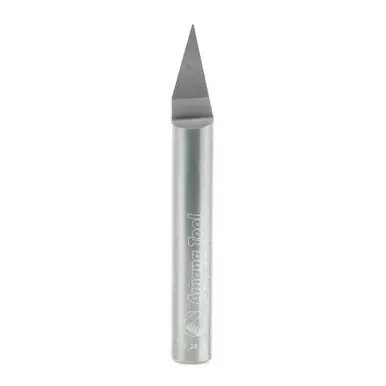 Amana 45772 30 Degree Engraving 0.010 Tip Width x 1/4 Shank x 2-1/4" Signmaking Router Bit