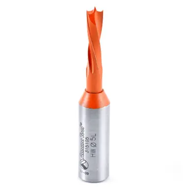 Amana 315105 Ditec Dowel Drill Boring Bit L/H 5mm D x 57.5mm Long x 10x25mm Shank
