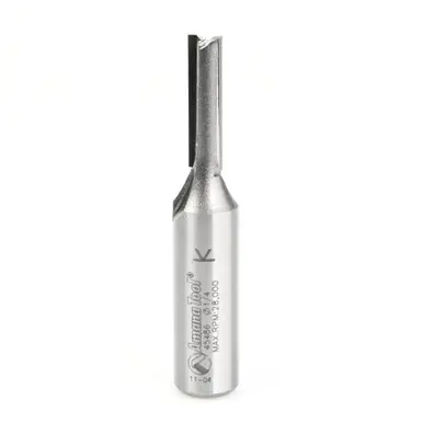 Amana 45486 Carbide Tipped Straight Plunge High Production 1/4 D x 1 CH x 1/2 Shank x 2-3/4" Router