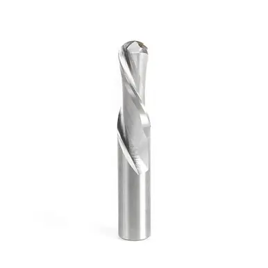 Amana 46477 Double Flute Down-Cut Ball Nose Spiral 1/4 R x 1/2 D x 1-1/4 CH x 1/2 Shank x 3" Router