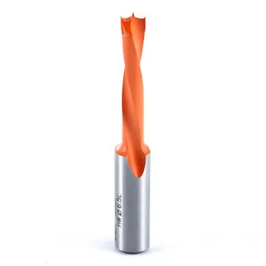 Amana 304065 Carbide Tipped Brad Point Boring Bit L/H 6.5mm D x 70mm Long x 10mm Shank