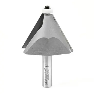 Amana 57258 Carbide Tipped Chamfer w/ Ultra-Glide BB Guide Solid Surface 2-17/32 D x 1-3/4 CH x 30
