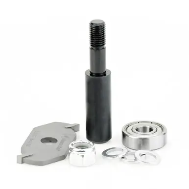 Amana 53307-1 Slotting Cutter Assembly 2 Wing x 1-7/8 D x 5/32 CH x 1/2" Shank Router Bit