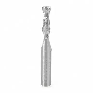 Amana 46101 Spiral Plunge 3/16 D x 3/4 CH x 1/4 Shank x 2" 2 Flute Up-Cut Router Bit