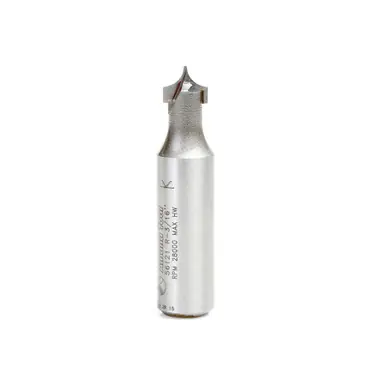 Amana 56121 Carbide Tipped Point Cutting Roundover 3/16 R x 3/8 D x 5/16 CH x 1/2 Shank x 2-1/8"
