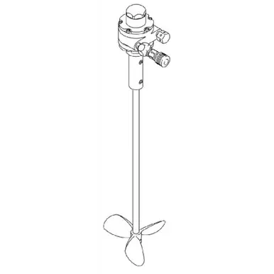 GRACO 224571 - Air-Driven Pail Agitator, 5 Gal, Stainless Steel, 100 PSI, Compatible with Speed
