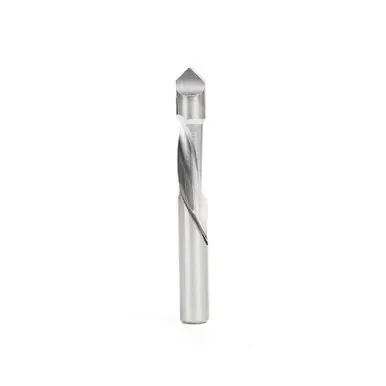 Amana HSS11001 HSS Panel Pilot 3/8 D x 3/4 CH Spiral x 3/8 Shank Spiral Router Bit