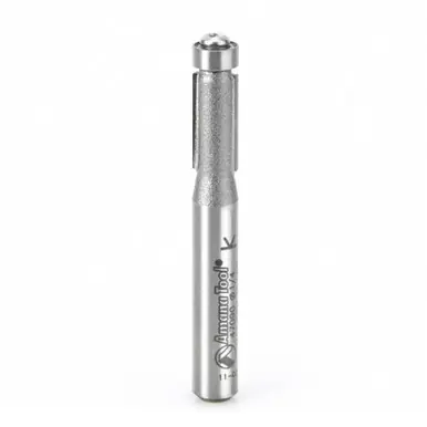 Amana 47090 Carbide Tipped Flush Trim 1/4 D x 1/2 CH x 1/4" Shank x 2-1/4" Router Bit w/ Lower Ball