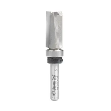 Amana 45460-3DS Carbide Tipped Down Shear Angle Face Plunge Template 1/2 D x 1 CH x 1/4" Shank w