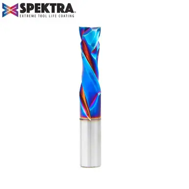 Amana 46185-K CNC Spektra Compression Spiral 12mm D x 35mm CH x 12mm Shank x 76mm Long Router Bit