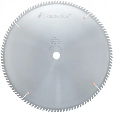 Amana 616128 Carbide Tipped Trim 16" D x 120T ATB, 10 Deg, 1" Bore, Circular Saw Blade