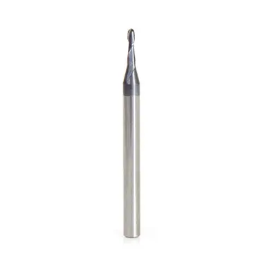Amana 51748 Mini Spiral for Steel, Stainless Steel & Composites, AlTiN Coated 0.0275 Radius x 0.055