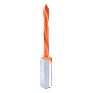 Amana 414005 Carbide Tipped Through-Hole Boring Bit L/H 5mm D x 70mm Long x 10mm Shank