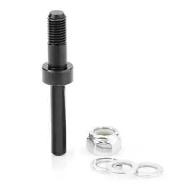 Amana 47600 Router Arbor w/ Hex Nuts and Washers 5/16-24 NF D x 7/8 Height x 1/4" Shank