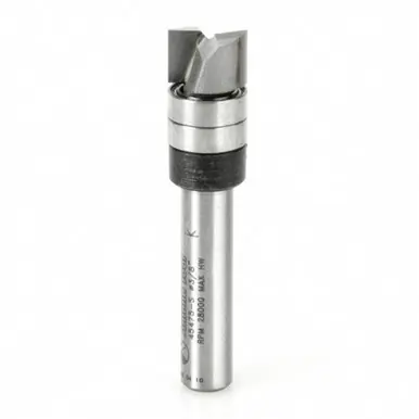 Amana 45475-S Carbide Tipped Dado Clean Out 3/8 D x 1/4 CH x 1/4" Shank w/ Upper Ball Bearing Router