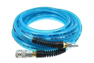 Coilhose PFE6100TS58C Flexeel Hose 3/8" x 100‘ 3/8" Industrial Coupler/Connector Blue
