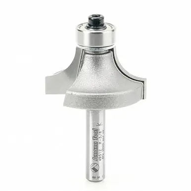 Amana 49512 Carbide Tipped Corner Rounding 3/8 R x 1-1/4 D x 5/8 CH x 1/4" Shank w/ Lower Ball