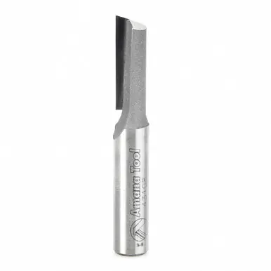 Amana 43108 Carbide Tipped Single O-Flute, Plastic Cutting 3/8 D x 1 CH x 3/8" Shank Router Bit