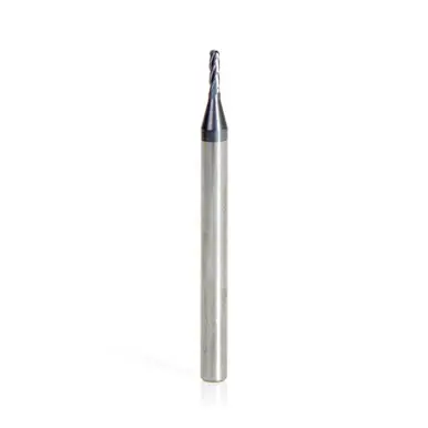 Amana 51758 Mini Spiral for Steel, Stainless Steel & Composites, AlTiN Coated 0.025 Radius x 0.050