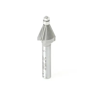 Amana MR0107 Miniature 22.5 Degree Chamfer w/ 3/16 D Ball Bearing x 1/2 D x 1/2 CH x 1/4" Shank