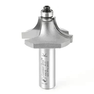 Amana 49618 Carbide Tipped Beading 1/2 R x 1-1/2 D x 3/4 CH x 1/2" Shank Router Bit