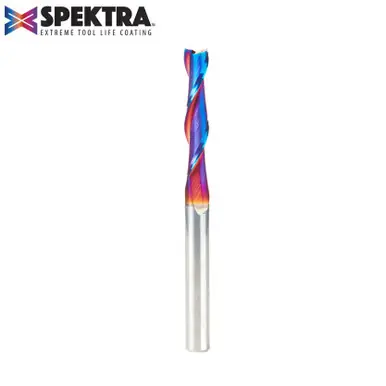 Amana 46321-K Spektra Spiral Plunge 1/4 Dia x 1-1/4 CH x 1/4 Shank 3" Up-Cut Router Bit