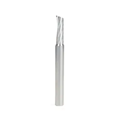 Amana 46327 Solid Carbide Slow Spiral O Flute Acrylic Cutting 1/4 Dia x 3/4 x 1/4 Inch Shank Up-Cut