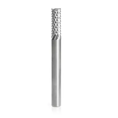 Amana 48011 Medium Burr w/ End Mill Point 1/4 D x 3/4 CH x 1/4 Shank x 2-1/2" Fiberglass and