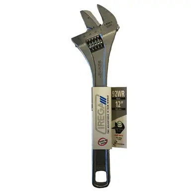 IREGA IR92WR12 12" Adjustable Wrench Reversible Jaw Xtra Capacity