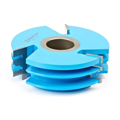 Amana A-32-100 Carbide Tipped 3-Wing Reversible Stile & Rail Ogee 1/8 R x 4-1/2 D x 1-1/2 CH x 1-1/4