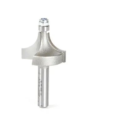 Amana 49511 Carbide Tipped Corner Rounding 3/8 Radius x 1 Dia x 5/8 Cut Height x 1/4" Shank w/ Lower