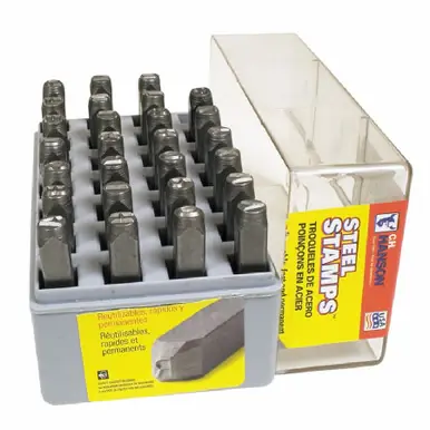 CH Hanson 20200 1/8" Standard Letter Set