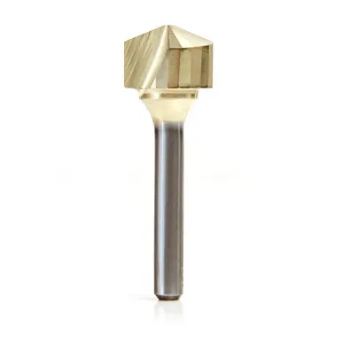Amana 45741 ZrN Coated V-Groove 135 Deg. Folding for ACM Panels Like Alucobond, Dibond, 0.078 Tip