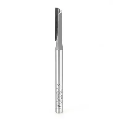 Amana 45110 Carbide Tipped Straight Plunge Single Flute High Production 1/4 D x 1" CH x 1/4 Shank