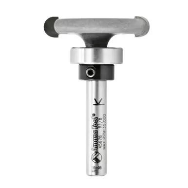 Amana 45678 Carbide Tipped Flooring Rounded Dedicated Cutter 1/8 R x 1-1/4 D x 1/4 CH x 1/4" Shank