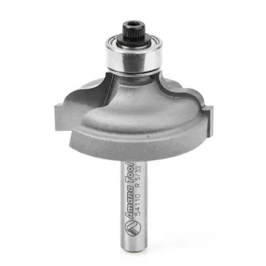 Amana 54110 Carbide Tipped Ogee Fillet 5/32 R x 1-3/8 D x 1/2 CH x 1/4" Shank w/ Lower Ball Bearing