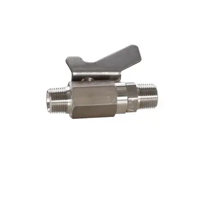 GRACO 237531 - Low Pressure Ball Valve, 3/8 NPT(M) x 3/8 NPT(M), Stainless Steel, Catalyst &