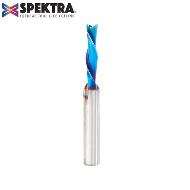 Amana 46201-K Spektra Spiral Plunge 3/16 Dia x 3/4 CH x 1/4 Shank 2" Down-Cut Router Bit