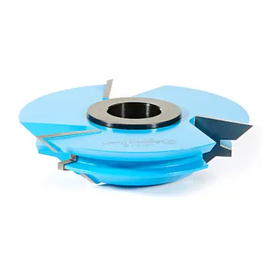 Amana SC619 Carbide Tipped 3-Wing Lock Miter 45 Deg Angle x 4-17/32 D x 1 CH x 1 & 1-1/4 Bore Shaper