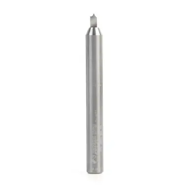 Amana 56141 Carbide Tipped Point Cutting Roundover 1/32 R x 5/64 D x 3/16 CH x 1/4 Shank x 2-1/4"