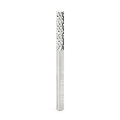 Amana BURS-098 Cylindrical Shape Head 1/8 D x 9/16 CH x 1/8 Shank x 1-1/2" Double Cut SA Burr Bit