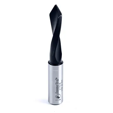 Amana 217018 Ditec Through-Hole Dowel Drill Boring Bit R/H 8mm D x 70mm Long x 10x25mm Shank