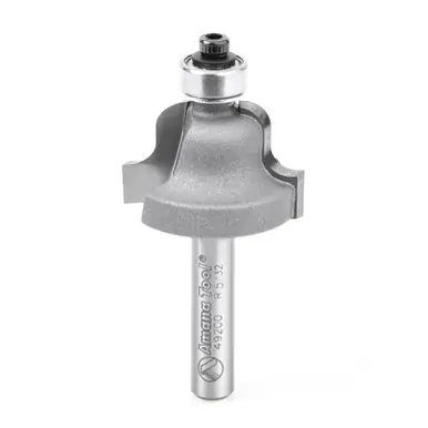 Amana 49200 Carbide Tipped Roman Ogee 5/32 R x 1" D x 5/8 CH x 1/4 Shank w/ Lower Ball Bearing