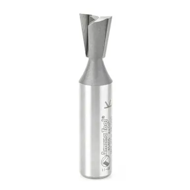 Amana 45805 Carbide Tipped Dovetail 10 Deg x 1/2 D x 5/8 CH x 1/2" Shank Router Bit